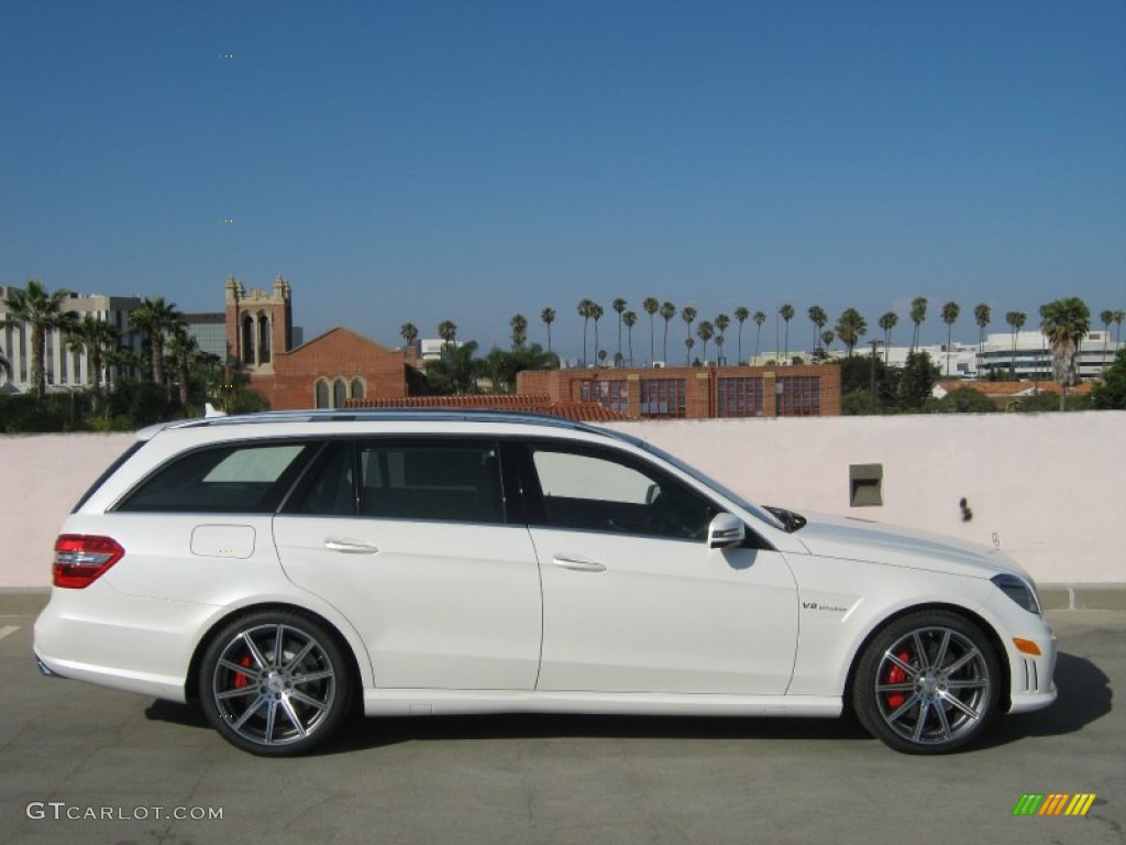 Diamond White Metallic 2013 Mercedes-Benz E 63 AMG Wagon Exterior Photo #68831712