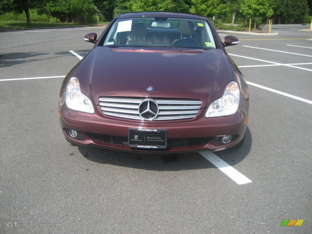 2007 CLS 550 - Barolo Red Metallic / Cashmere photo #2