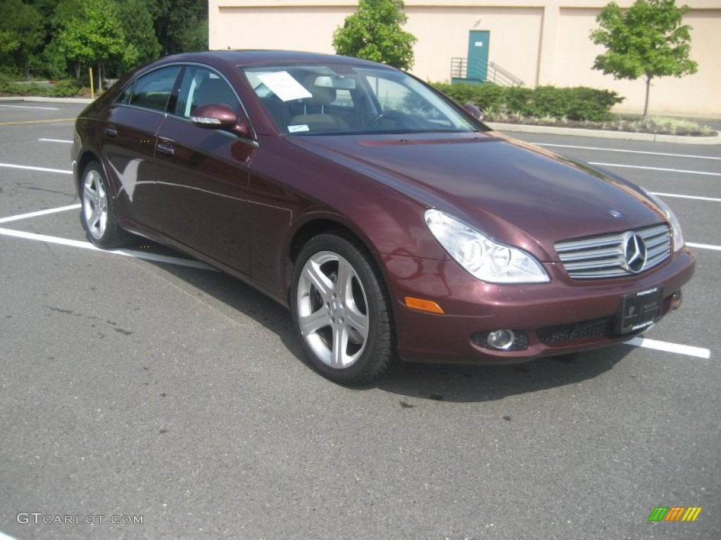 2007 CLS 550 - Barolo Red Metallic / Cashmere photo #3