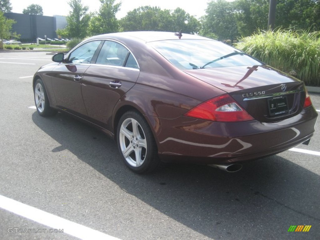 2007 CLS 550 - Barolo Red Metallic / Cashmere photo #8
