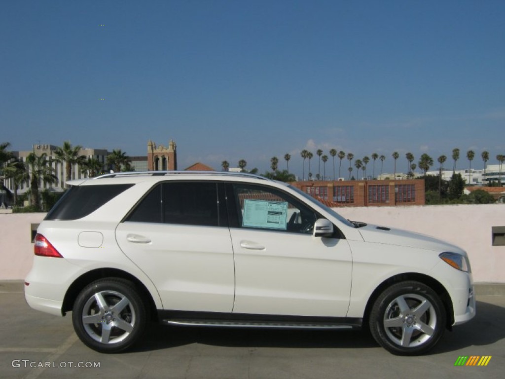 Diamond White Metallic 2013 Mercedes-Benz ML 550 4Matic Exterior Photo #68832968