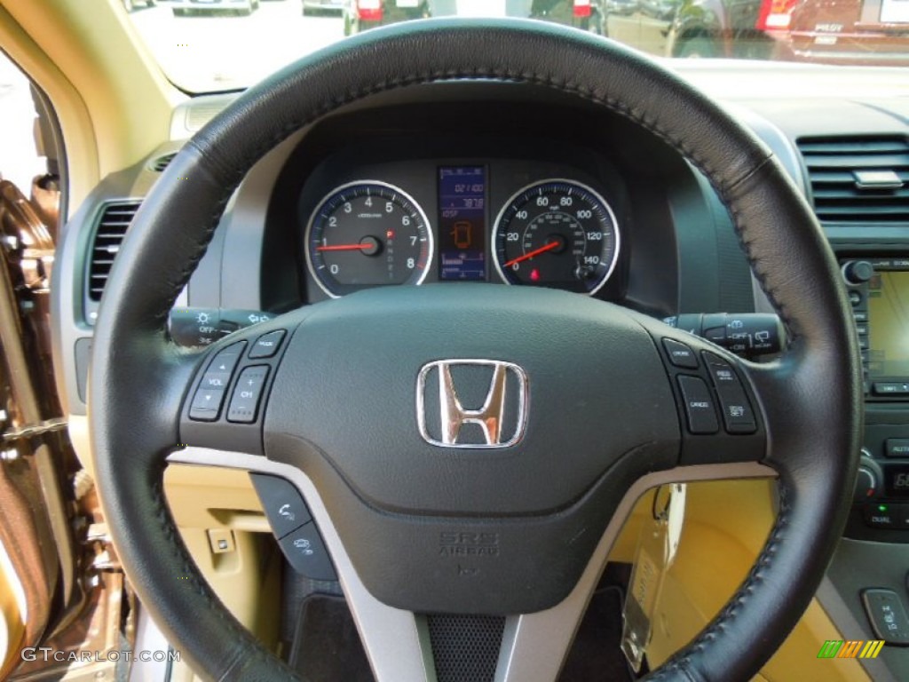 2011 Honda CR-V EX-L Ivory Steering Wheel Photo #68833665
