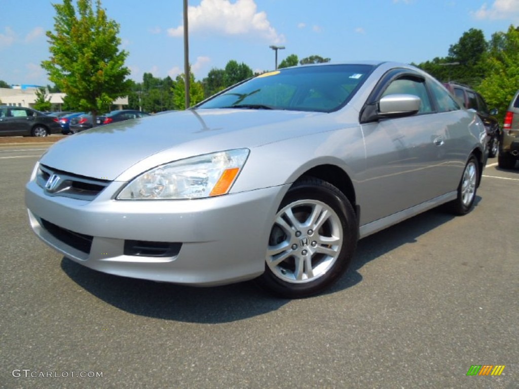 2007 Accord EX-L Coupe - Alabaster Silver Metallic / Gray photo #1