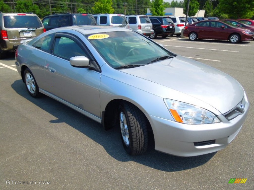 2007 Accord EX-L Coupe - Alabaster Silver Metallic / Gray photo #2