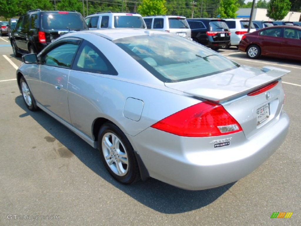 2007 Accord EX-L Coupe - Alabaster Silver Metallic / Gray photo #5