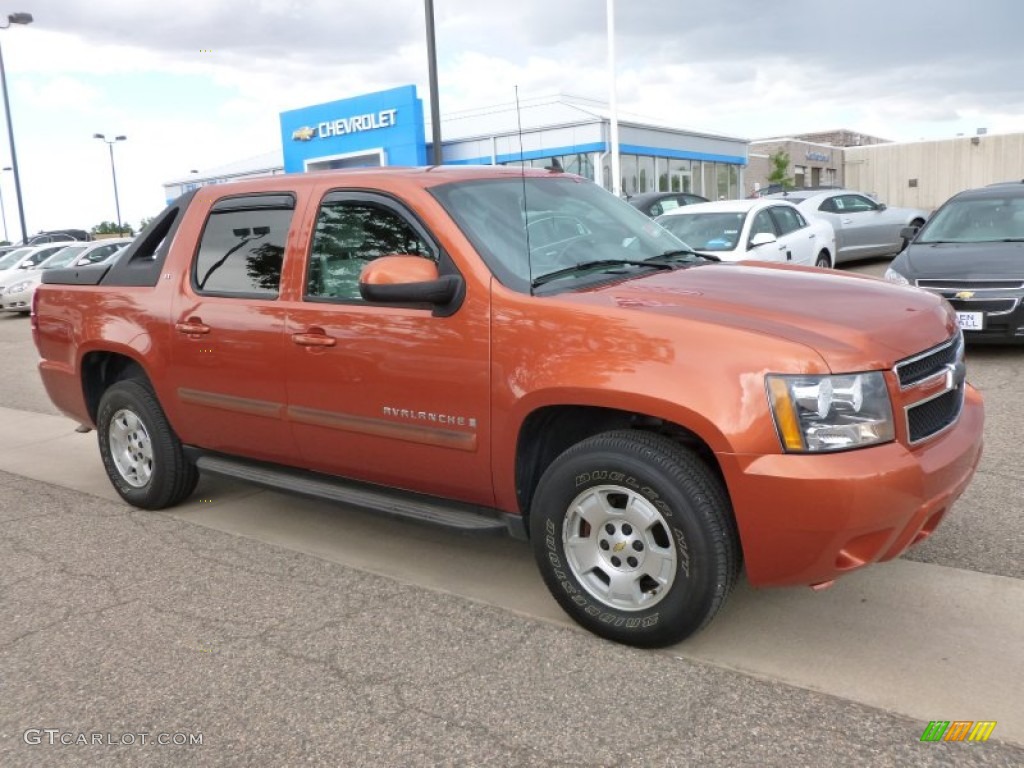 Sunburst Orange Metallic 2007 Chevrolet Avalanche LT 4WD Exterior Photo #68834491
