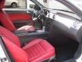 Red Leather 2005 Ford Mustang V6 Premium Convertible Interior Color