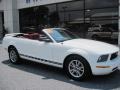 2005 Performance White Ford Mustang V6 Premium Convertible  photo #11