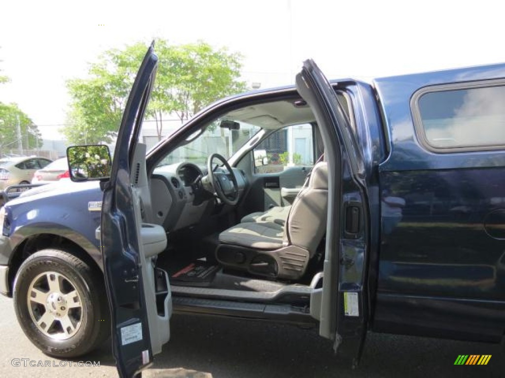 2005 F150 XLT Regular Cab - True Blue Metallic / Medium Flint Grey photo #7