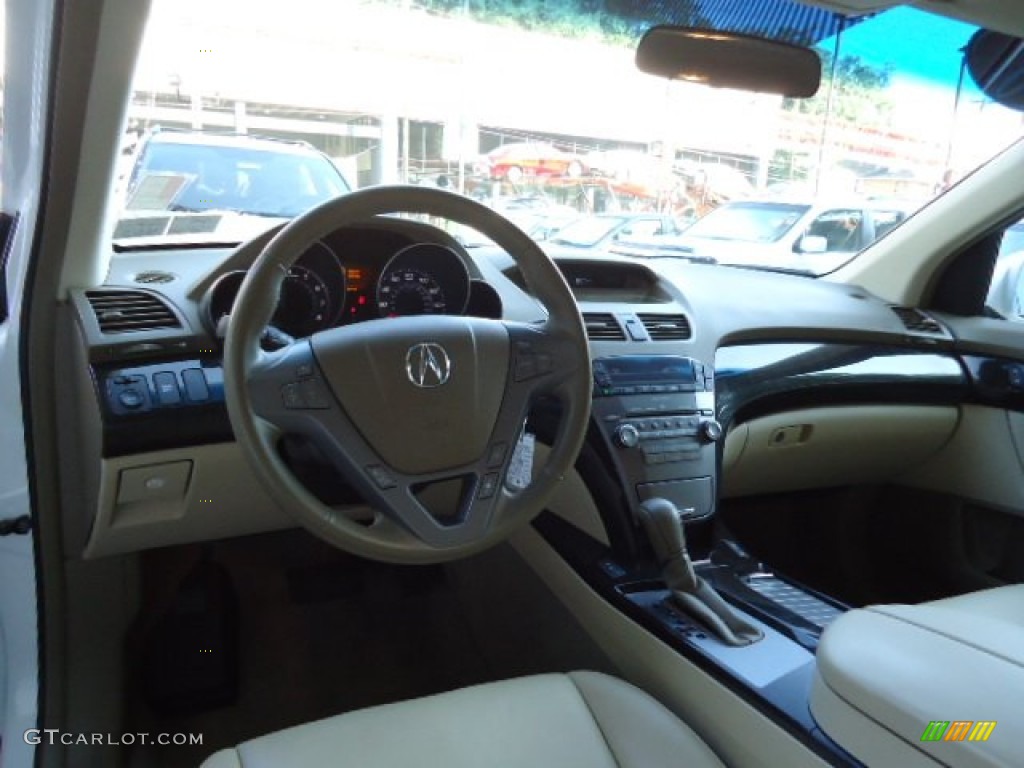 2007 MDX  - Aspen White Pearl / Taupe photo #6