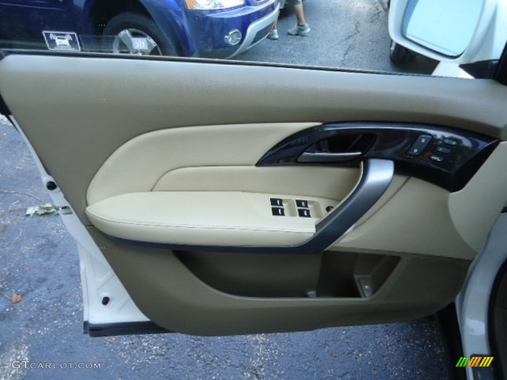 2007 MDX  - Aspen White Pearl / Taupe photo #14