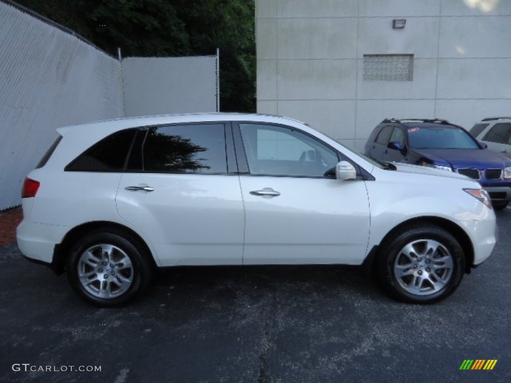 2007 MDX  - Aspen White Pearl / Taupe photo #18