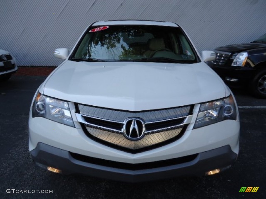 2007 MDX  - Aspen White Pearl / Taupe photo #19