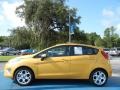 Yellow Blaze Metallic Tri-Coat 2011 Ford Fiesta SES Hatchback Exterior