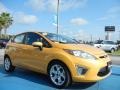 Yellow Blaze Metallic Tri-Coat 2011 Ford Fiesta SES Hatchback Exterior