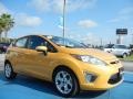 2011 Yellow Blaze Metallic Tri-Coat Ford Fiesta SES Hatchback  photo #7