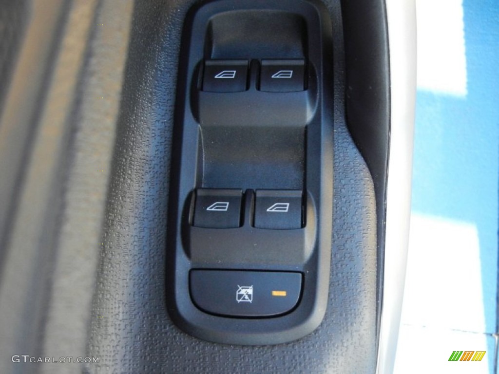 2011 Fiesta SES Hatchback - Yellow Blaze Metallic Tri-Coat / Charcoal Black/Blue Cloth photo #14