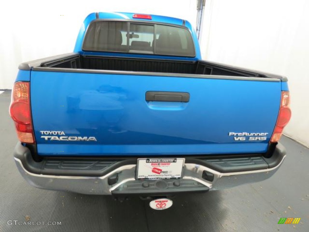 2008 Tacoma V6 SR5 PreRunner Double Cab - Speedway Blue / Graphite Gray photo #26