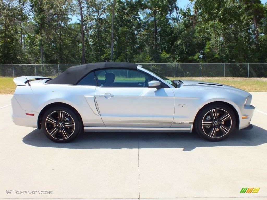 2013 Mustang GT/CS California Special Convertible - Ingot Silver Metallic / California Special Charcoal Black/Miko-suede Inserts photo #2