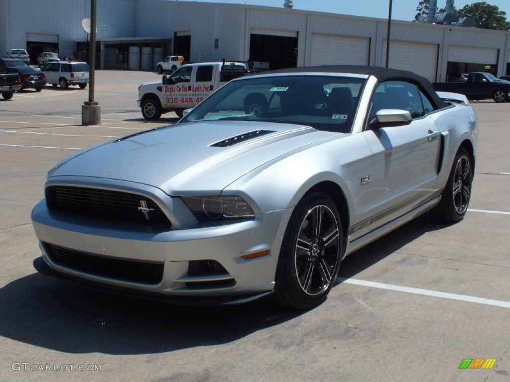 2013 Mustang GT/CS California Special Convertible - Ingot Silver Metallic / California Special Charcoal Black/Miko-suede Inserts photo #9