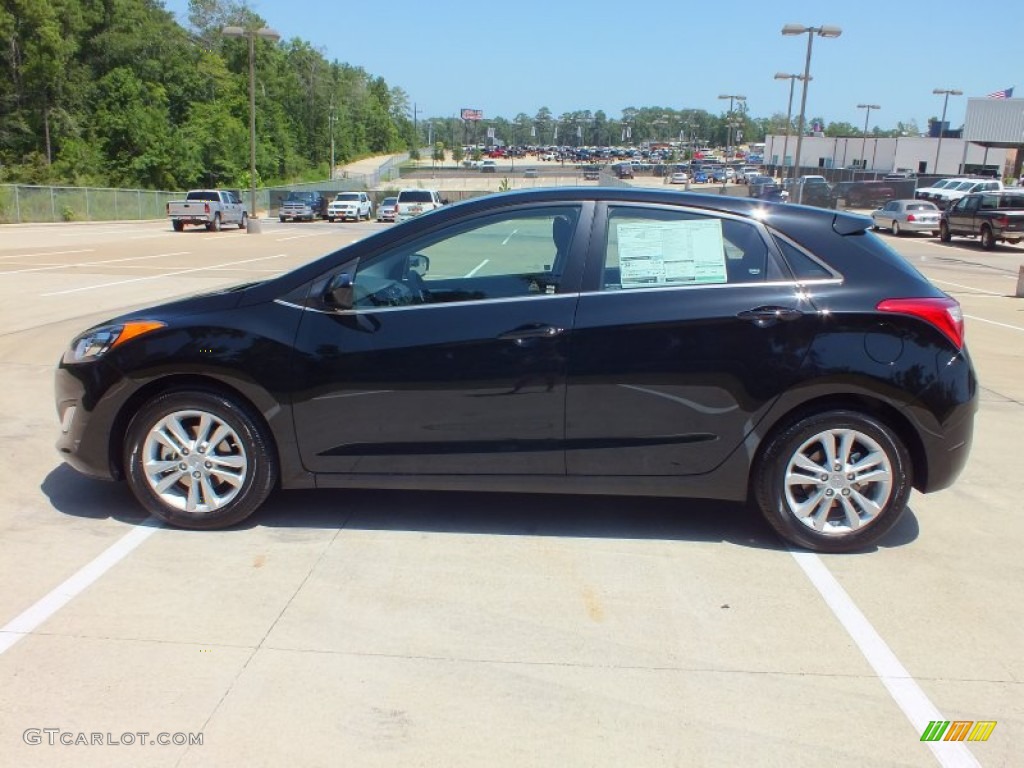 2013 Elantra GT - Black Noir Pearl / Black photo #8