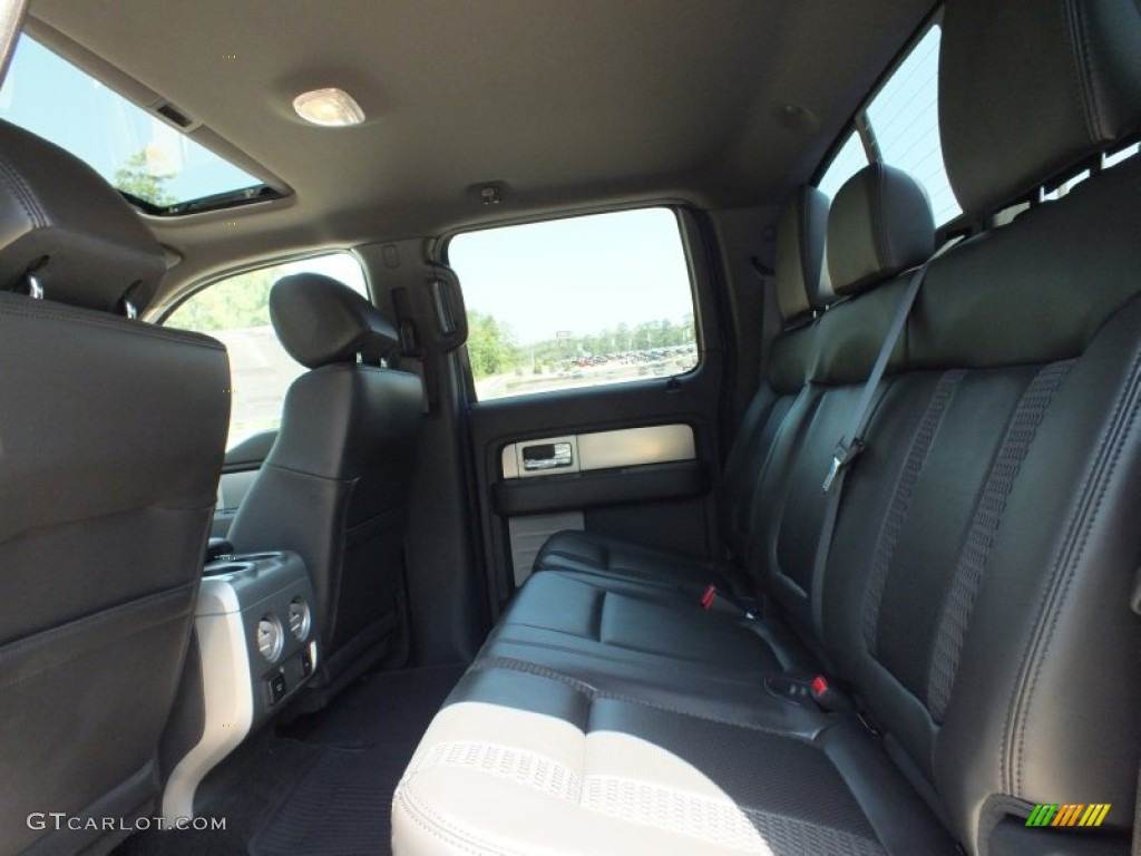 2012 Ford F150 SVT Raptor SuperCrew 4x4 Rear Seat Photo #68838135