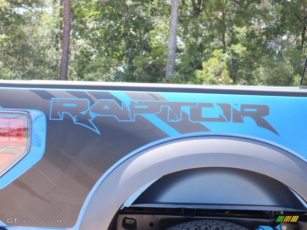 2012 F150 SVT Raptor SuperCrew 4x4 - Blue Flame Metallic / Raptor Black Leather/Cloth photo #15