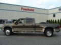 2008 Dark Stone Brown Metallic Ford F450 Super Duty Lariat Crew Cab 4x4 Dually  photo #3