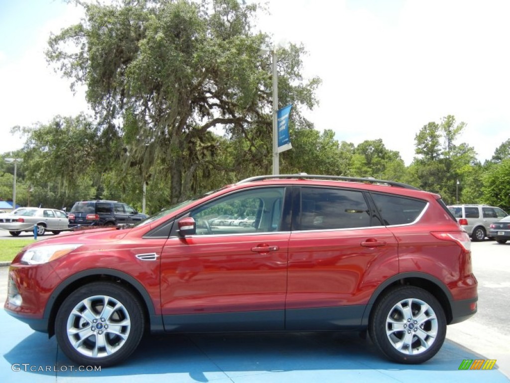 2013 Escape SEL 1.6L EcoBoost - Ruby Red Metallic / Medium Light Stone photo #2