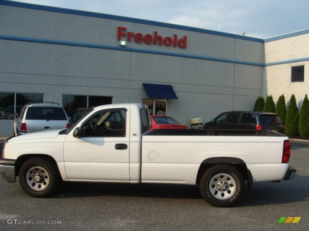 2005 Silverado 1500 Regular Cab - Summit White / Dark Charcoal photo #3