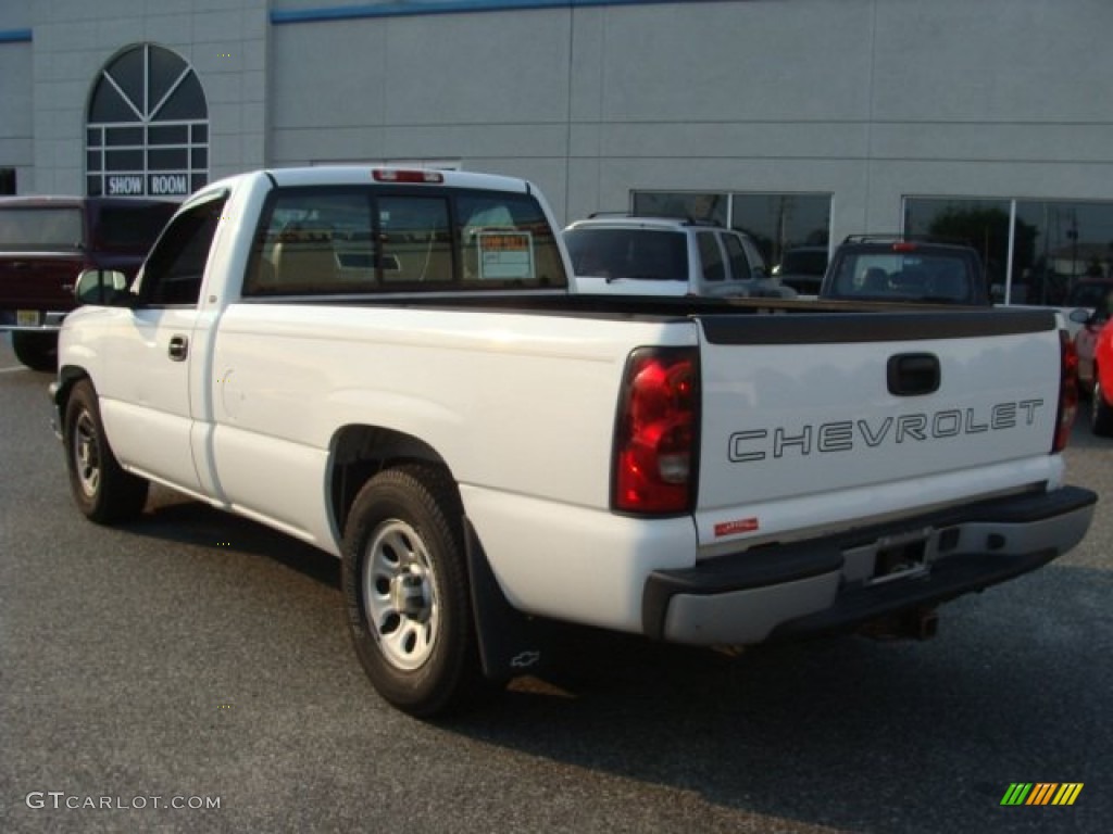 2005 Silverado 1500 Regular Cab - Summit White / Dark Charcoal photo #4