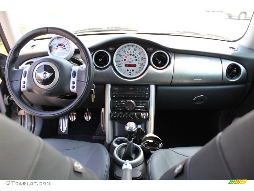 2004 Mini Cooper S Hardtop Panther Black Dashboard Photo #68840130