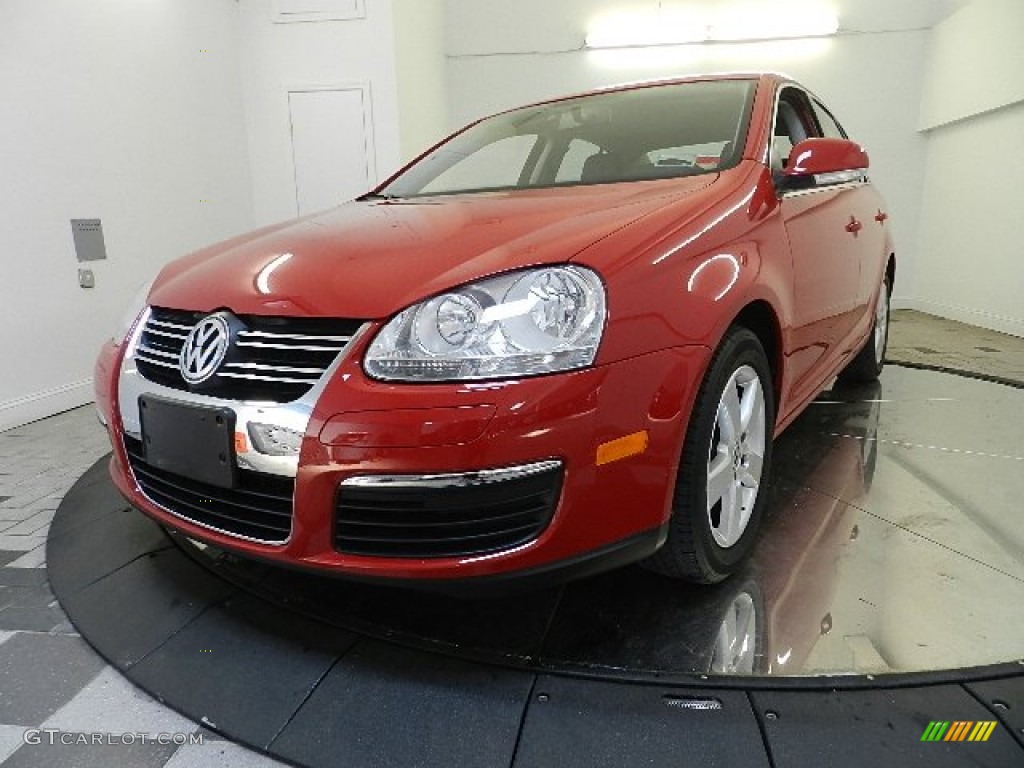 2009 Jetta SE Sedan - Salsa Red / Anthracite photo #1