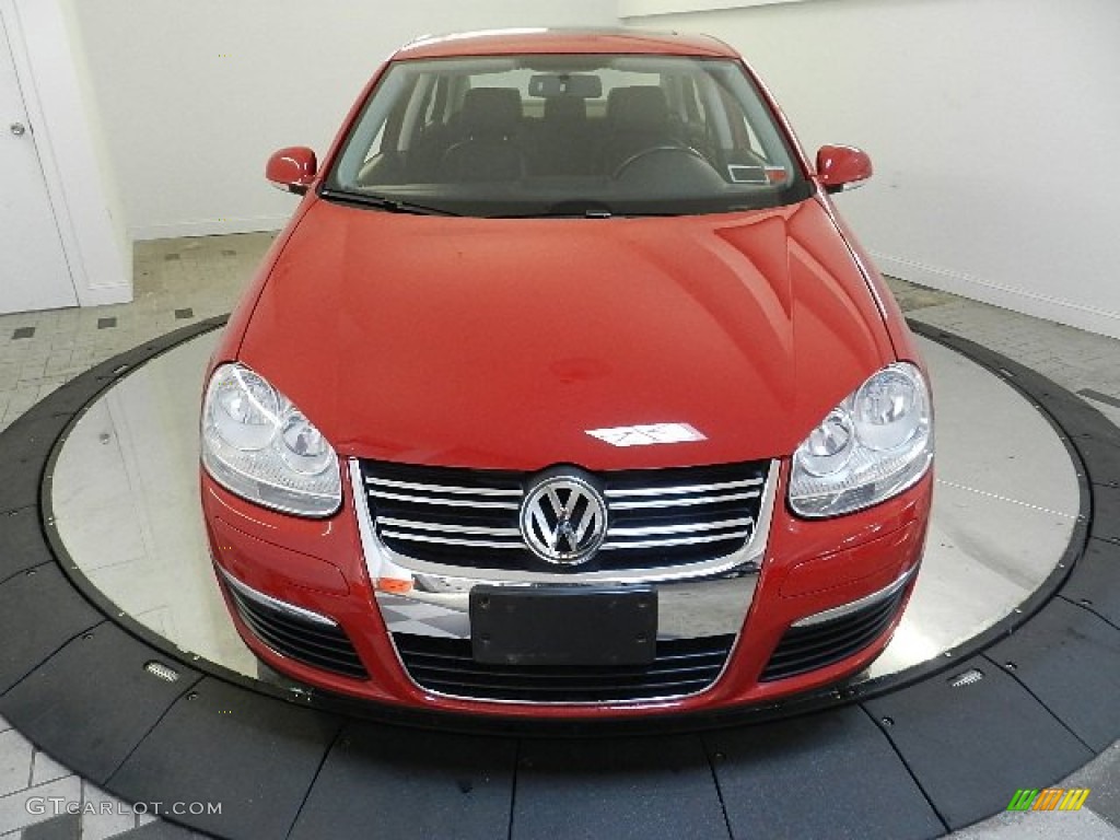 2009 Jetta SE Sedan - Salsa Red / Anthracite photo #2