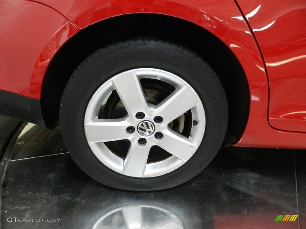 2009 Jetta SE Sedan - Salsa Red / Anthracite photo #5