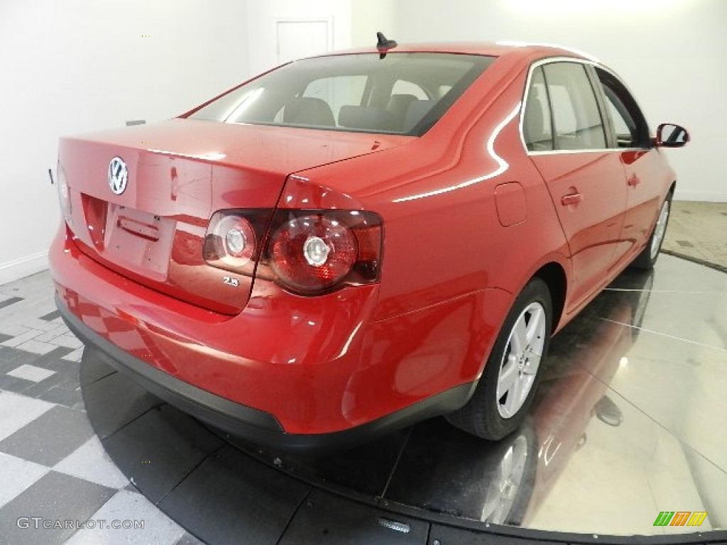 2009 Jetta SE Sedan - Salsa Red / Anthracite photo #6