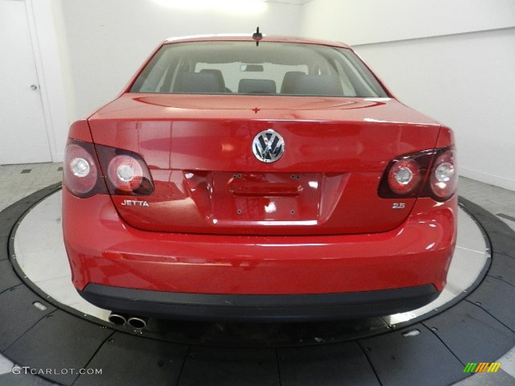 2009 Jetta SE Sedan - Salsa Red / Anthracite photo #7
