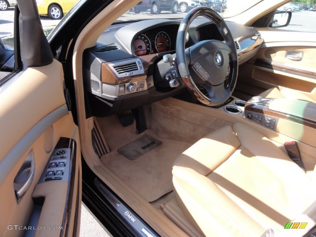2006 7 Series 750i Sedan - Jet Black / Dark Beige/Beige III photo #11