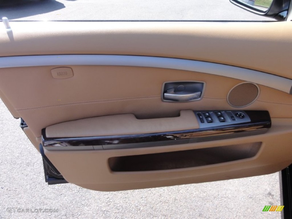 2006 7 Series 750i Sedan - Jet Black / Dark Beige/Beige III photo #12