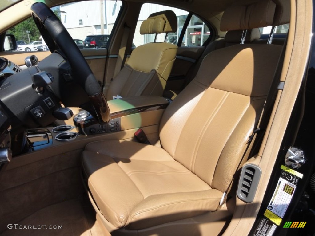 Dark Beige/Beige III Interior 2006 BMW 7 Series 750i Sedan Photo #68840848
