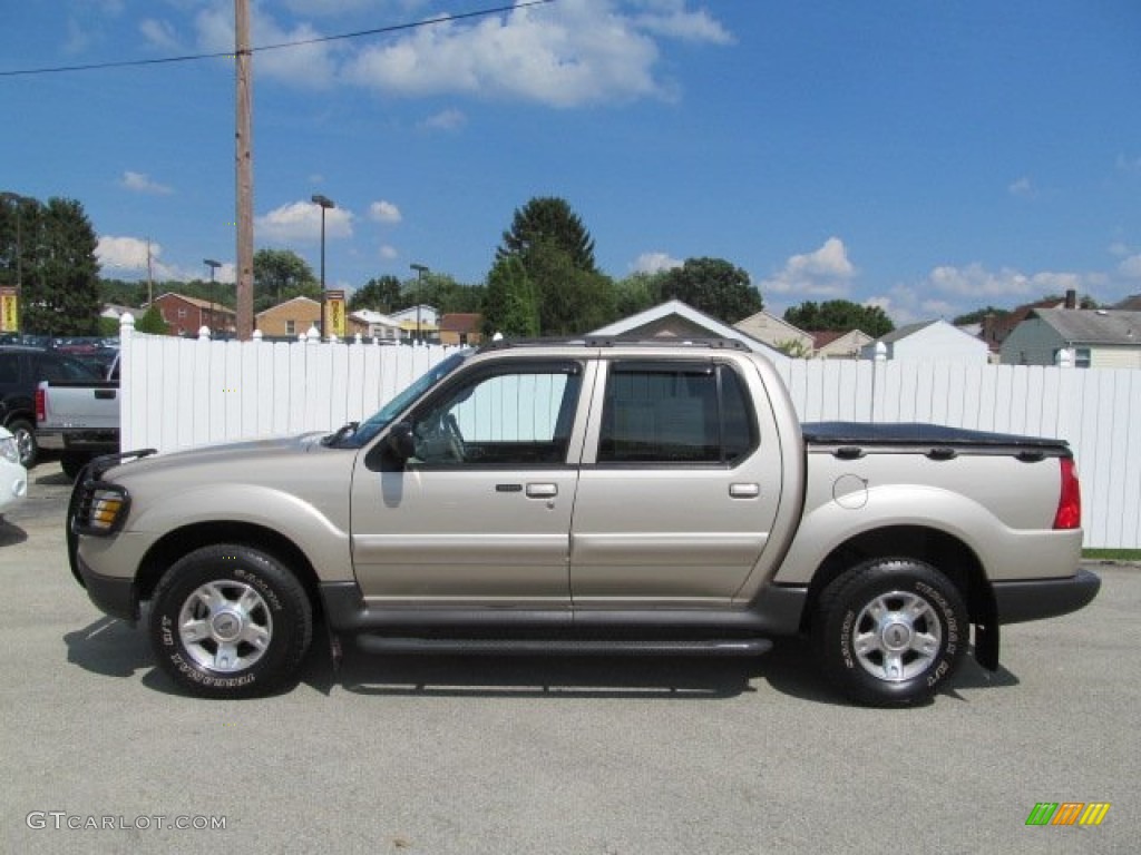 Pueblo Gold Metallic 2004 Ford Explorer Sport Trac XLT 4x4 Exterior Photo #68841357