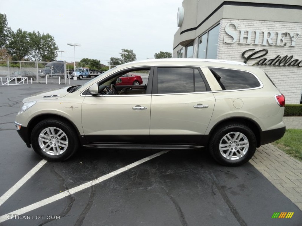 2009 Enclave CX - Gold Mist Metallic / Cocoa/Cashmere photo #7