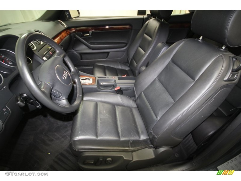 Black Interior 2004 Audi A4 3.0 Cabriolet Photo #68843117