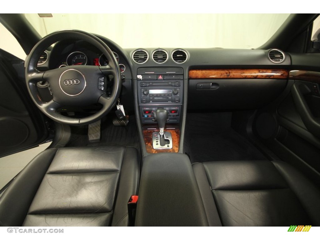 2004 Audi A4 3.0 Cabriolet Black Dashboard Photo #68843126