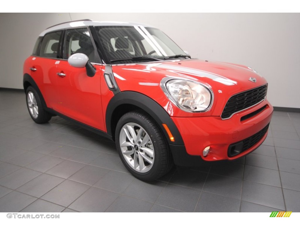 2012 Cooper S Countryman - Pure Red / Carbon Black photo #1