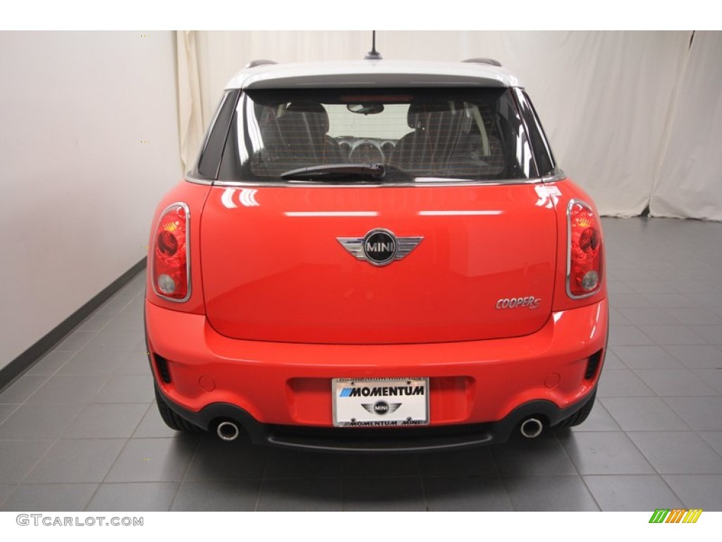 2012 Cooper S Countryman - Pure Red / Carbon Black photo #8