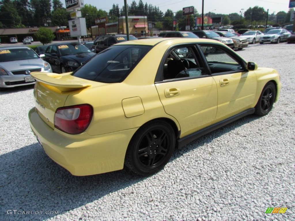 Blaze Yellow 2002 Subaru Impreza WRX Sedan Exterior Photo #68844282