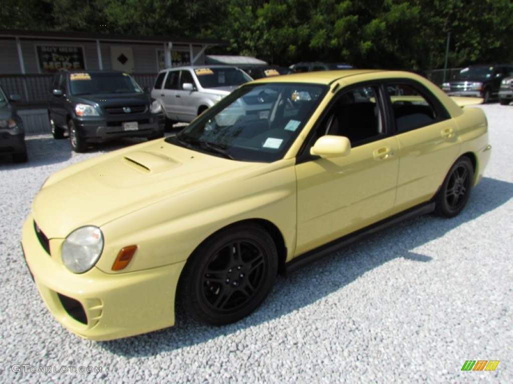 2002 Impreza WRX Sedan - Blaze Yellow / Black photo #10
