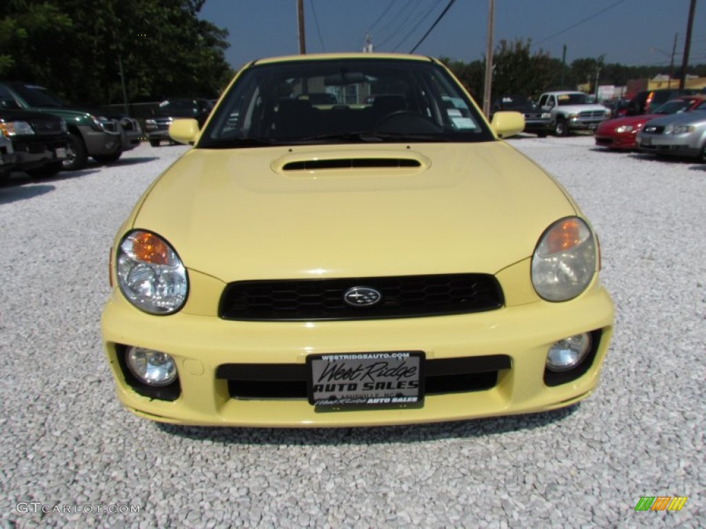 2002 Impreza WRX Sedan - Blaze Yellow / Black photo #12