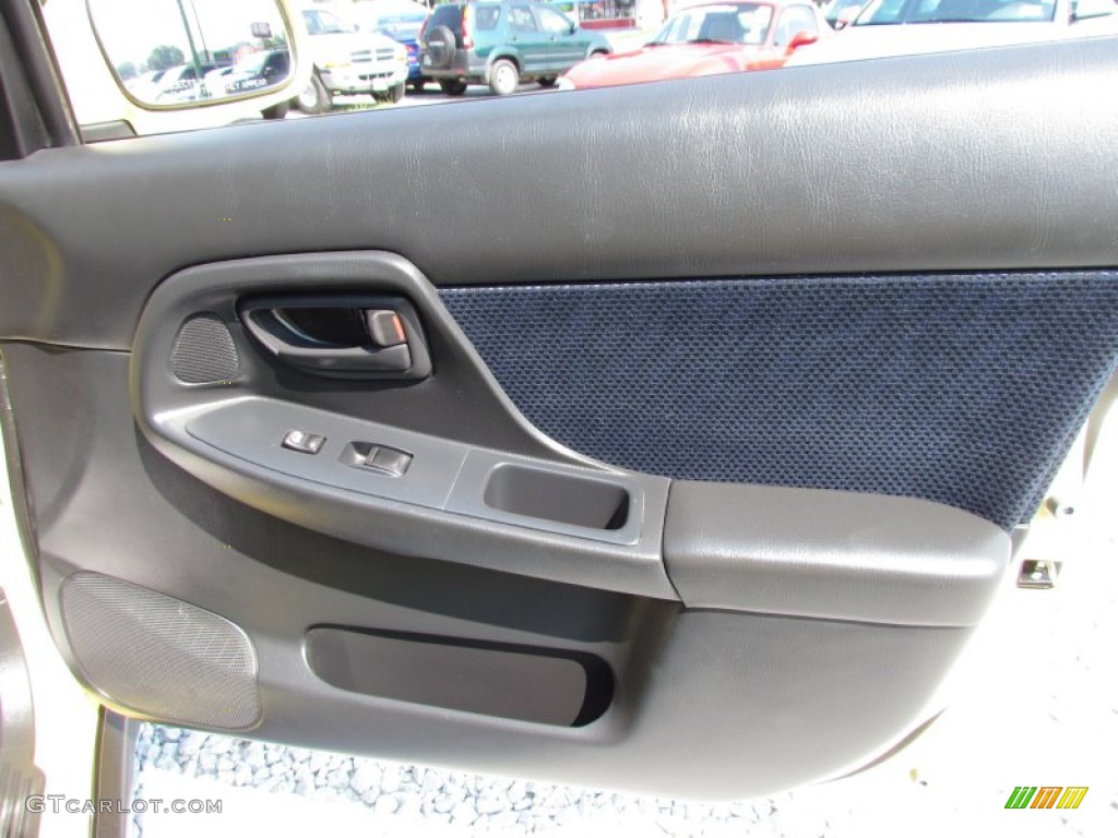 2002 Subaru Impreza WRX Sedan Black Door Panel Photo #68844429